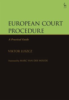 European Court Procedure (eBook, PDF) - Luszcz, Viktor