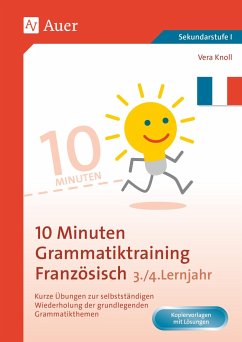 10-Minuten-Grammatiktraining Französisch Lj. 3-4 - Knoll, Vera