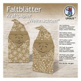 URSUS Faltblätter Kraftpapier "Weihnachten", 15 x 15 cm URSUS Faltblätter Kraftpapier "Weihnachten", 15 x 15 cm