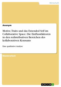 Motive, Traits und das Extended Self im Collaborative Space. Die Einflussfaktoren in den redistributiven Bereichen des kollaborativen Konsums (eBook, PDF)