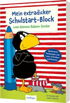 Der kleine Rabe Socke: Mein extradicker Schulstart-Block - Moost, Nele;Kühne-Zürn, Dorothee