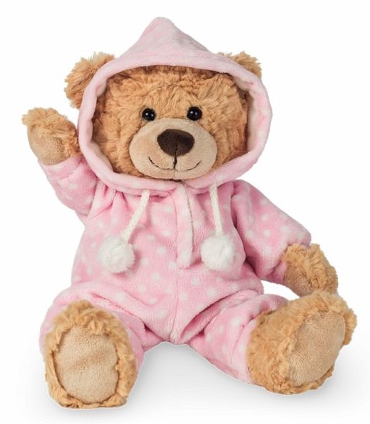 Teddy Hermann 91386 - Schlafanzugbär, Bär im rosa Schlafanzug, 30 cm - Bei  bücher.de immer portofrei