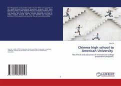 Chinese high school to American University