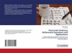 First-order Ordinary Differential Equations and Applications