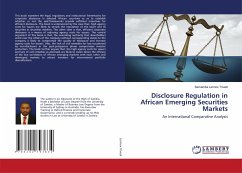 Disclosure Regulation in African Emerging Securities Markets