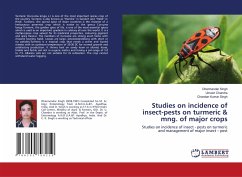 Studies on incidence of insect-pests on turmeric & mng. of major crops - Singh, Dharmendar;Chandra, Umesh;Singh, Chandan Kumar