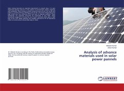 Analysis of advance materials used in solar power pannels