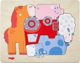 HABA 305709 - Holzpuzzle, Tierisch was los, 6-teilig HABA 305709 - Holzpuzzle, Tierisch was los, 6-teilig