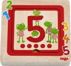 HABA 305529 - Holzpuzzle Zahlenfreunde, Schicht-Puzzle