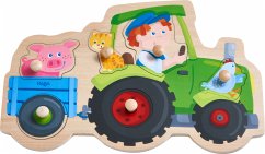 HABA 305550 - Greifpuzzle Lustige Traktorfahrt