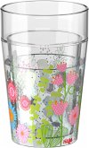 HABA 305706 - Glitzerbecher Blumen, Kinderbecher, Kunststoff