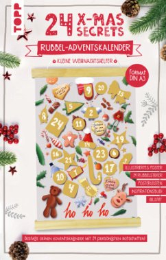 Cover 24 X-MAS SECRETS - Rubbel-Adventskalender - Kleine Weihnachtshelfer