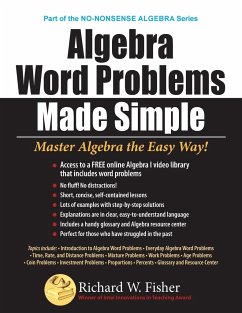 Algebra Word Problems Made Simple - Fisher, Richard W