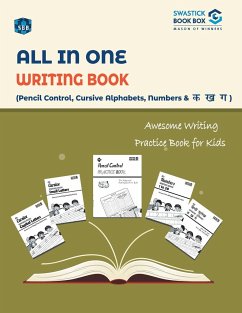 SBB All in One Writing Book Cursive Alphabets, Nembers and Ka, Kha, Gha - Swastick Book Box