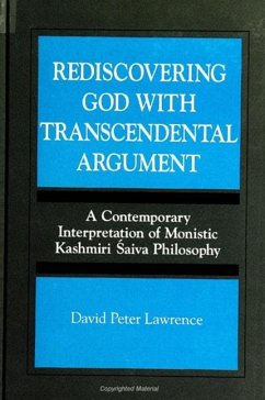 Cover Rediscovering God with Transcendental Argument (eBook, PDF)