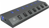 RaidSonic IB-HUB1701-C3 7 port USB 3.0 Type-A Hub RaidSonic IB-HUB1701-C3 7 port USB 3.0 Type-A Hub