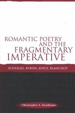 Cover Romantic Poetry and the Fragmentary Imperative (eBook, PDF)