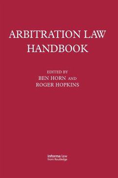 Arbitration Law Handbook (eBook, ePUB) - Hopkins, Roger; Horn, Benjamin