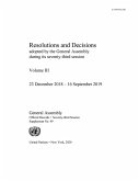 Resolutions and Decisions adopted by the General Assembly During its Seventy-third session (eBook, PDF)