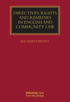 Cover Directives: Rights and Remedies in English and Community Law (eBook, ePUB)