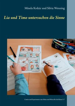 Lia und Timo untersuchen die Sinne