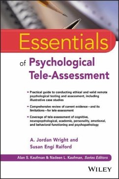 Essentials of Psychological Tele-Assessment - Wright, A. Jordan;Raiford, Susan Engi