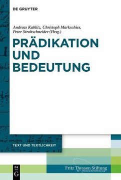 Prädikation und Bedeutung (eBook, PDF)
