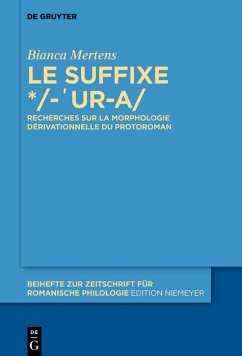 Le suffixe */-'ur-a/ (eBook, PDF) - Mertens, Bianca