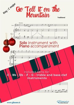 Go Tell it on the Mountain (in C) for solo instrument and piano (fixed-layout eBook, ePUB) - Traditional