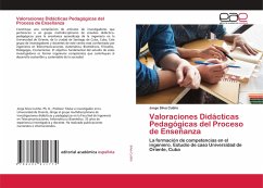 Valoraciones Didácticas Pedagógicas del Proceso de Enseñanza - Silva Cutiño, Jorge