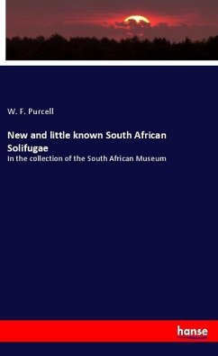 Cover New and little known South African Solifugae
