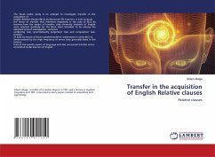 Transfer in the acquisition of English Relative clauses
