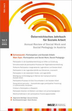 Cover Österreichisches Jahrbuch für Soziale Arbeit (ÖJS) 2021