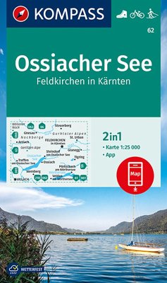 Cover KOMPASS Wanderkarte 62 Ossiacher See, Feldkirchen in Kärnten 1:25.000