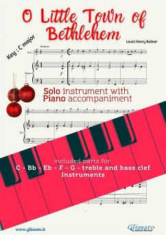 O Little Town of Bethlehem (in C) for solo instrument w/ piano (fixed-layout eBook, ePUB) - H. Redner, Lewis