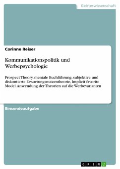 Kommunikationspolitik und Werbepsychologie (eBook, PDF)