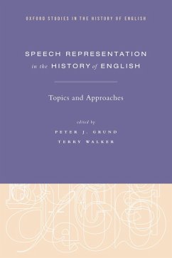Speech Representation in the History of English (eBook, ePUB)