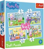4 in 1 Puzzle - Peppa Pig (Kinderpuzzle)