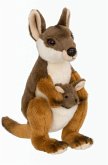 WWF Plüsch 00053 - Känguru Mutter mit Baby, Australien-Kollektion, Plüschtier, 19 cm