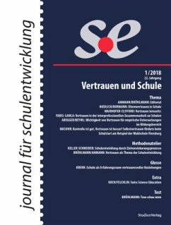Cover journal für schulentwicklung 1/2018