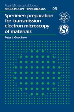 Specimen Preparation for Transmission Electron Microscopy of Materials (eBook, ePUB) - Goodhew, Pj
