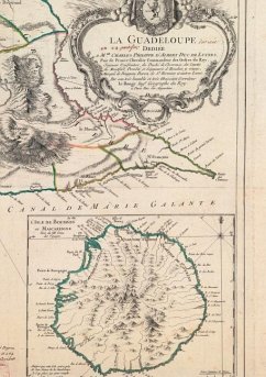 Carnet Ligné Carte de la Guadeloupe, Le Rouge, 1753 - Le Rouge, Georges-Louis