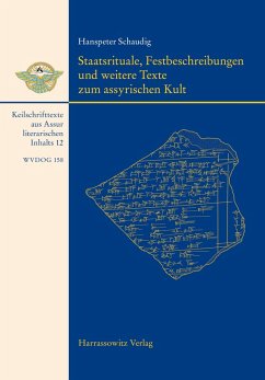 Cover Staatsrituale, Festbeschreibungen und weitere Texte zum assyrischen Kult (eBook, PDF)