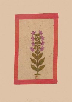 Carnet Ligné Fleur 2, Miniature Indienne 18e Siècle - Sans Auteur