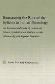 Reassessing the Role of the Syllable in Italian Phonology (eBook, ePUB)