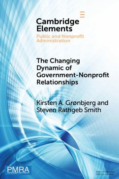 The Changing Dynamic of Government-Nonprofit Relationships Cover The Changing Dynamic of Government-Nonprofit Relationships