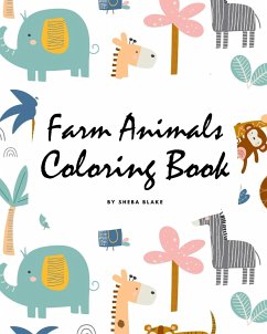 Farm Animals Coloring Book for Children (8x10 Coloring Book / Activity Book) - Blake, Sheba