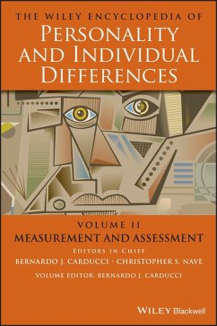 The Wiley Encyclopedia of Personality and Individual Differences, Volume 2, Measurement and Assessment (eBook, ePUB)
