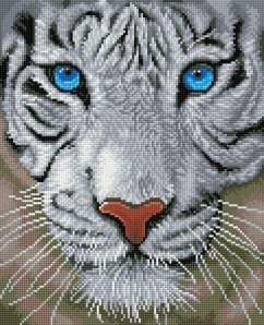 Cover DIAMOND DOTZ - Diamond Painting Weisser Tiger