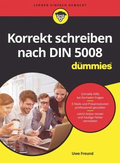 Korrekt schreiben nach DIN 5008 für Dummies (eBook, ePUB) - Freund, Uwe